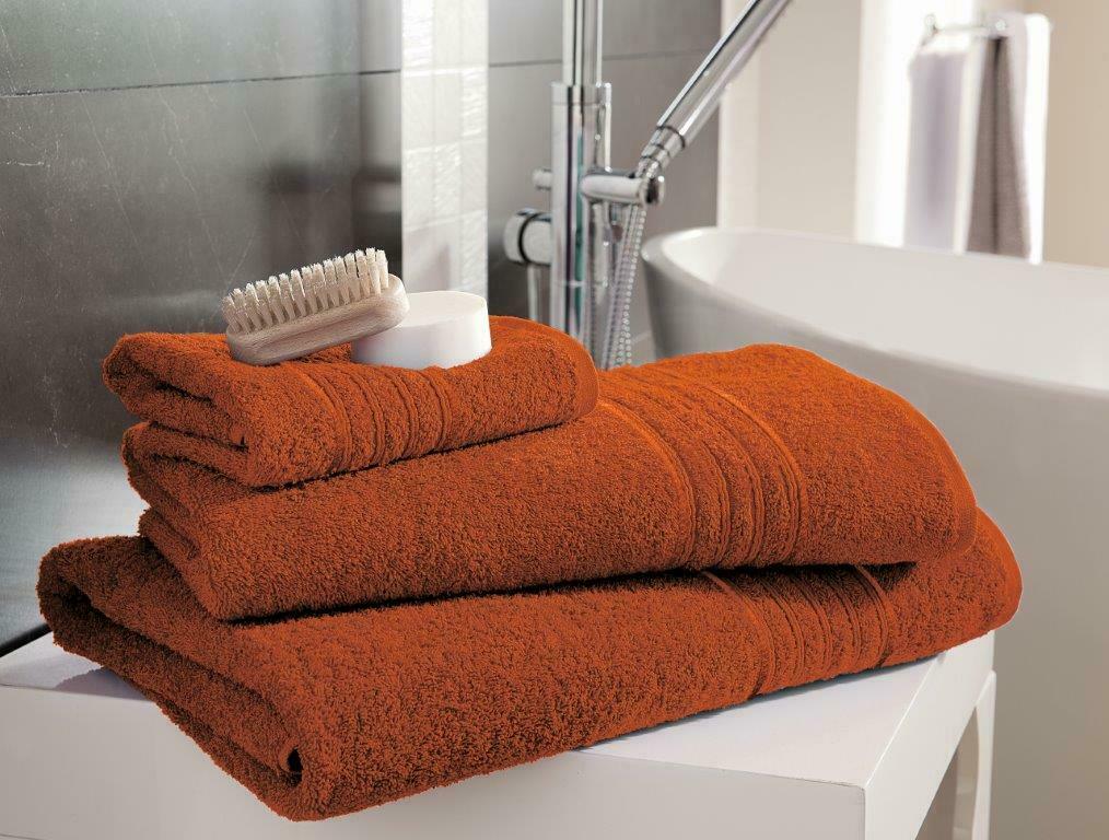 Luxury 100% Egyptian Cotton Hampton Towel 450gsm Orange