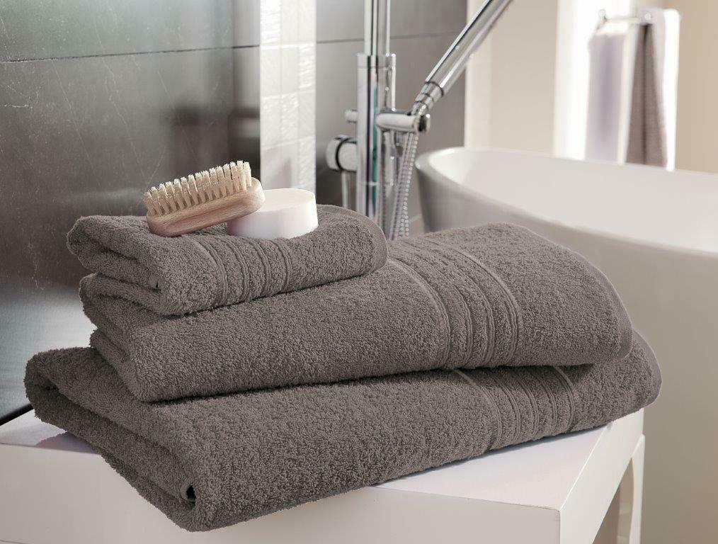 Luxury 100% Egyptian Cotton Hampton Towel 450gsm Silver