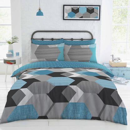 4 Piece Complete Duvet Set With Fitted Sheet