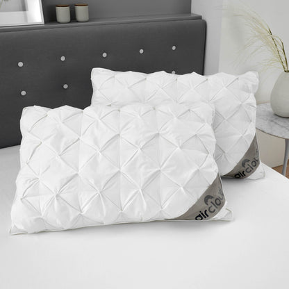 Air Cloud Waffle Pillow Cotton Hypo-Allergenic Temperate Control