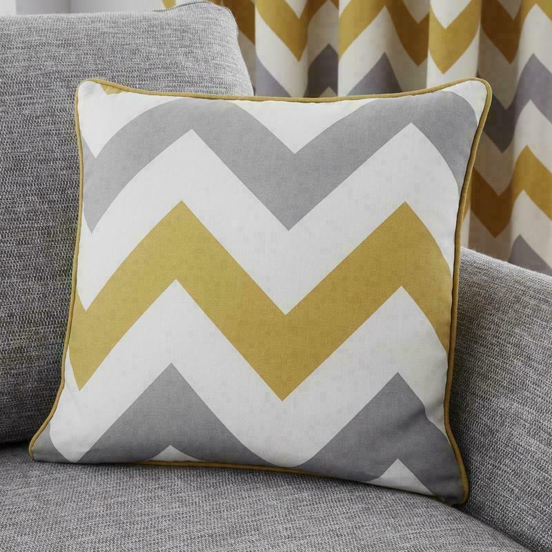 Grey chevron clearance cushion