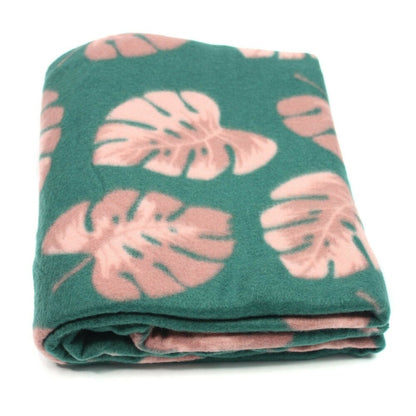 Jungle Palm Fleece Throw