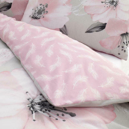 Ava Floral Pink Design Reversible Duvet Set GC