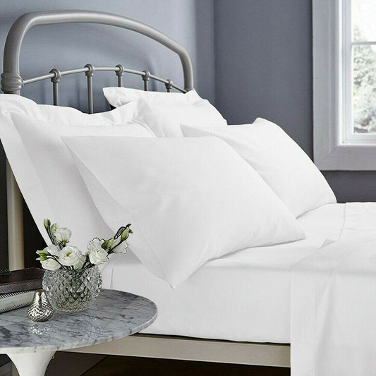 Luxury Egyptian Cotton 200 Thread Count Fitted Sheet - White