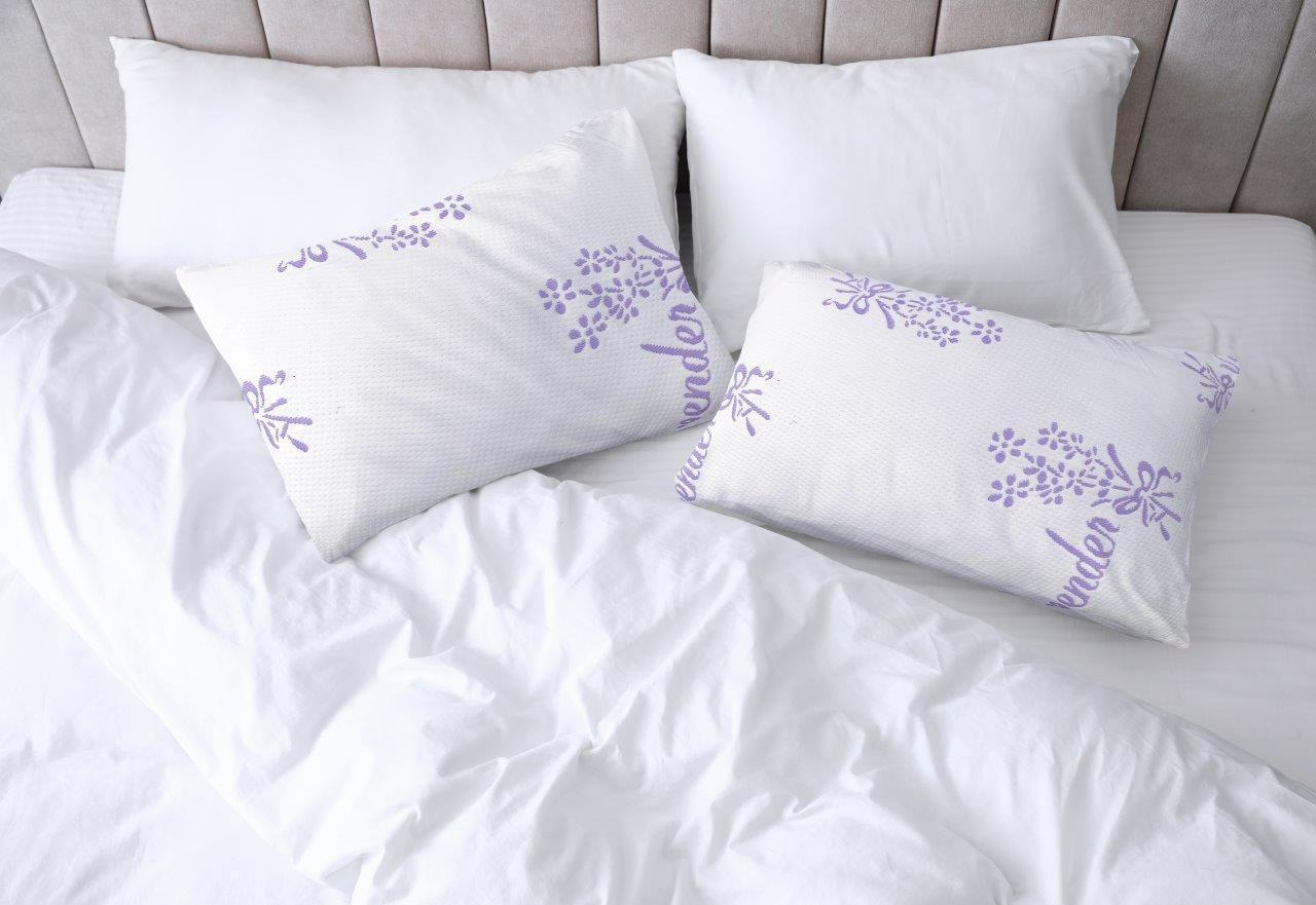 Lavender Infused Memory Foam Pillow Signature Textiles