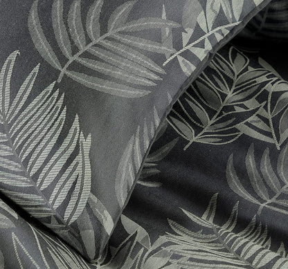 Tropical Leaf Luxury Cotton Rich Jacquard Duvet Set