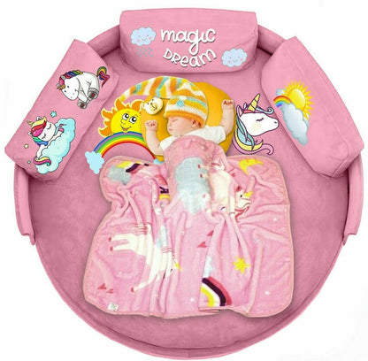Super Soft Fleece Unicorn Pink Baby Blanket